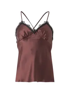 TOPSHOP Top 'NAOMI'  čokoládová / čierna