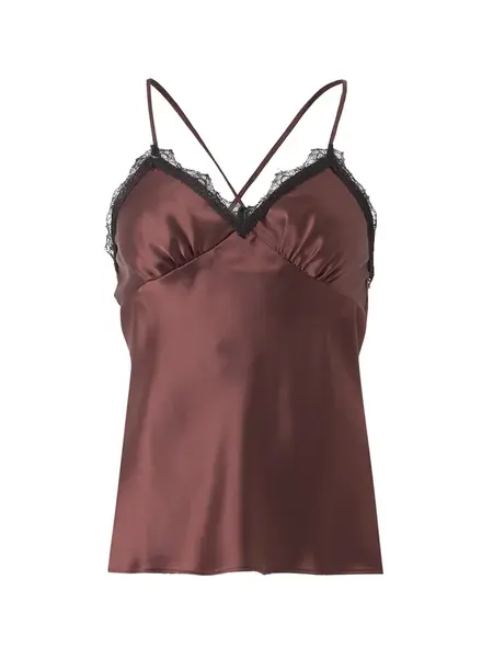 TOPSHOP Top 'NAOMI'  čokoládová / čierna