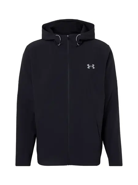 UNDER ARMOUR Športová bunda 'Tech Utility'  čierna / biela