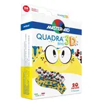 MASTER AID Quadra 3D Chlapci detská farebná náplasť 20 ks 2 veľkosti