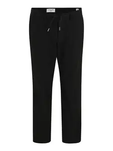 Jack & Jones Plus Nohavice  čierna