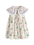 Next Šaty 'Cath Kidston'  krémová / zelená / ružová / čierna