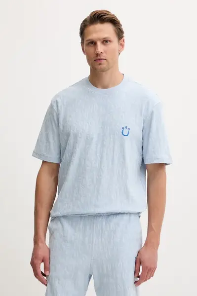 HUGO Blue  tričko pánské bavlněné Nagutee