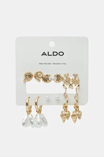 Aldo sada dámských kovových náušnic SHELLBELLE 6-pack