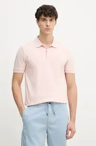 BOSS Orange  polo pánské s bavlnou