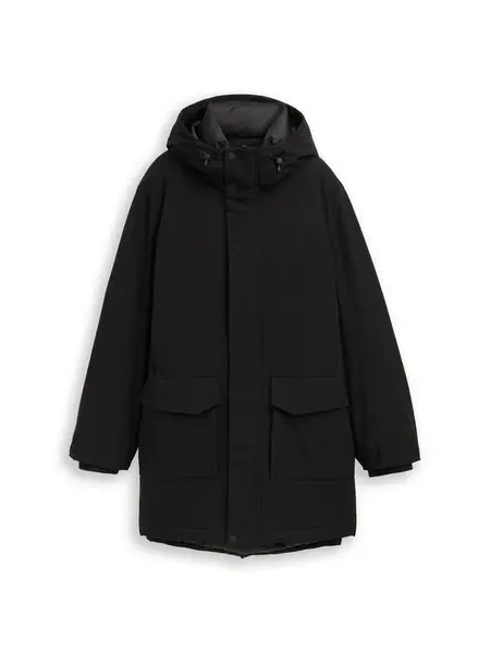 TOM TAILOR DENIM Zimná parka  čierna