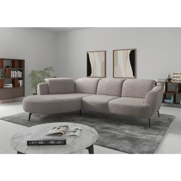 Sit & More ROHOVÁ SEDAČKA, textil, barvy stříbra
