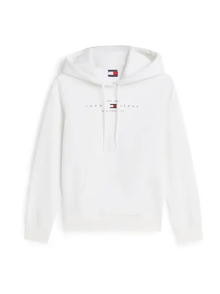 Tommy Jeans Mikina  červená / čierna / biela