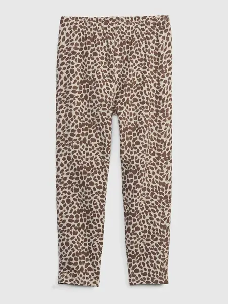 GAP Dětské organic capri legíny leopard - Holky