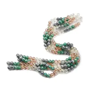 Electroplate Glass Beads Strands