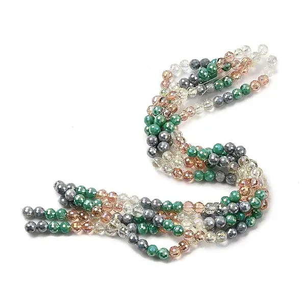 Electroplate Glass Beads Strands