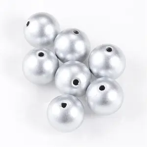 Matte Style Spray Painted Acrylic Beads