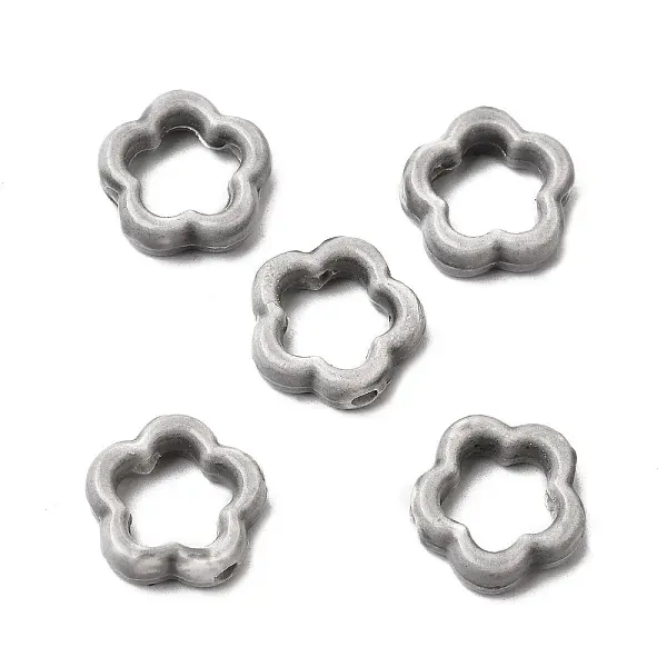 Flower Hollow Glazed Porcelain Bead Frame