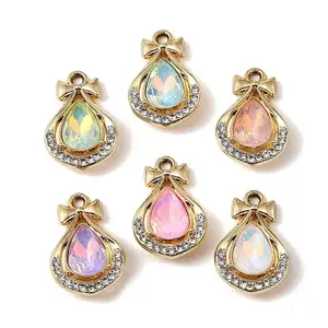 UV Plating Alloy Glass Pendants