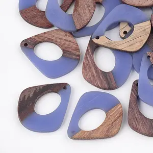 Resin & Walnut Wood Pendants