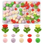 108Pcs 14 Styles Silicone Beads