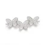 Brass Micro Pave Clear Cubic Zirconia Links Connectors
