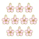 10Pcs Alloy Enamel Pendants