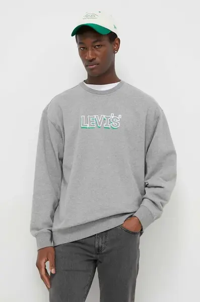 Levi's mikina pánská s bavlnou RELAXD GRAPHIC CREW
