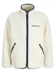 Jack & Jones Junior Flisová bunda 'Norrebro '  námornícka modrá / biela