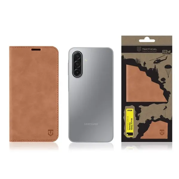 Flipové pouzdro Tactical Xproof pro Xiaomi Redmi Note 12 Pro 5G, mud brown