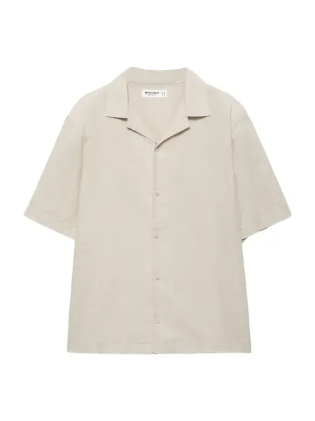 Pull&Bear Košeľa  svetlobéžová