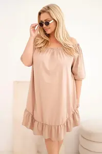 Kesi dámské plus size šaty s volánem
