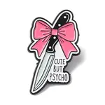 Knife with Bowknot Enamel Pins