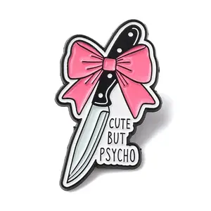 Knife with Bowknot Enamel Pins