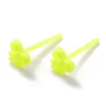 Eco-Friendly Plastic Stud Earrings