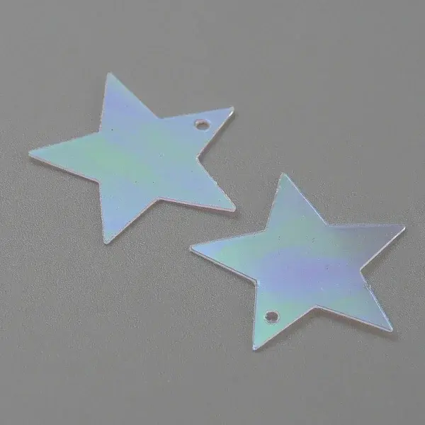 Rainbow Iridescent PVC Paillette/Sequins Pendants