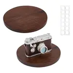 1Pc Flat Round Wood Display Pedestals