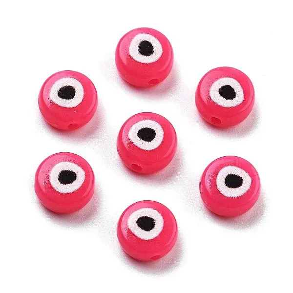 Opaque Printed Acrylic Beads