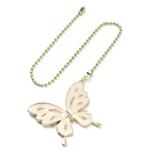 Butterfly Alloy Rhinestone Ceiling Fan Pull Chain Extenders