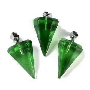 Spray Painted Glass Pendants