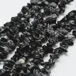 Natural Snowflake Obsidian Beads Strands