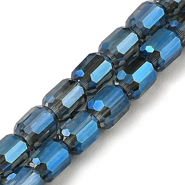 Electroplate Transparent Glass Beads Strands