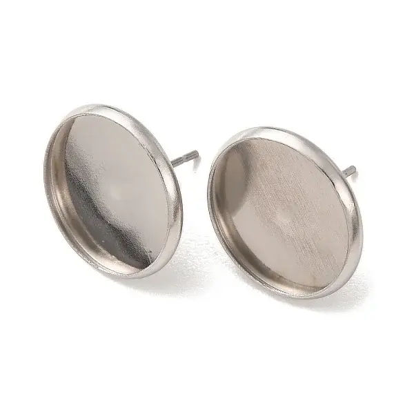 201 Stainless Steel Stud Earring Settings
