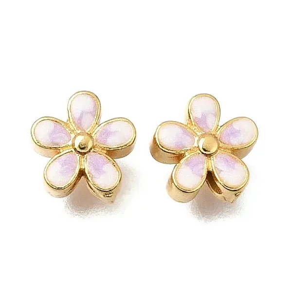 Brass Enamel Beads