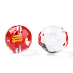 Transparent Glass with Enamel Beads