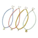 Alloy Pendant Necklace with Glass Seed Beaded Chains