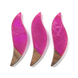 Resin & Wood Big Pendants