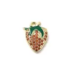 Brass Micro Pave Cubic Zirconia Pendants