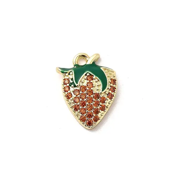 Brass Micro Pave Cubic Zirconia Pendants