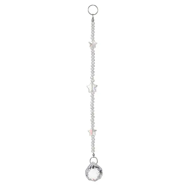 Glass Round & Star Hanging Suncatchers