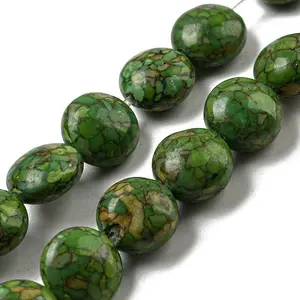 Dyed Synthetic Turquoise Beads Strands
