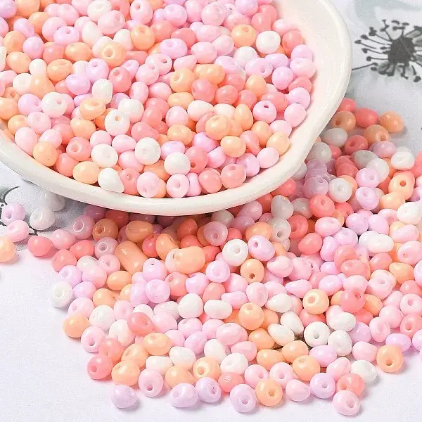 6/0 Opaque Baking Paint Glass Seed Beads