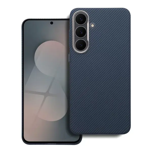 Pouzdro Case KEVLAR compatible with MagSafe pro Samsung Galaxy A56, modrá