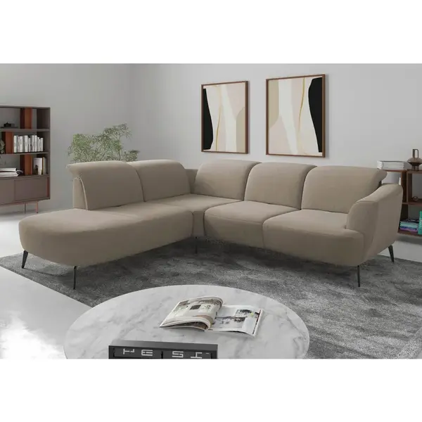 Sit & More ROHOVÁ SEDAČKA, textil, béžová