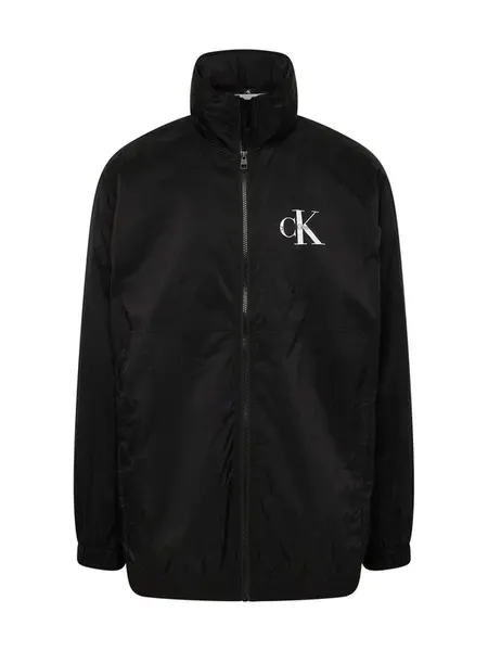 Calvin Klein Jeans Prechodná bunda  kamenná / čierna / biela